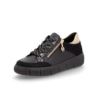 Remonte Zapatillas bajas para mujer D1T00, suela suelta, Negro Combi 03, 39 EU