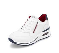 Remonte Zapatillas bajas para mujer D2H00, suela suelta, White Kombi 80, 42 EU Ancho