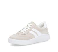 Remonte Zapatillas bajas para mujer D3E00, con plantilla suelta, Beige Kombi 60, 38 EU Weit