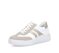 Remonte Zapatillas bajas para mujer D3E00, con plantilla suelta, White Kombi 80, 41 EU Weit