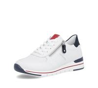 Remonte Zapatillas bajas para mujer, R6705, con plantilla suelta, White Kombi 82, 45 EU