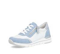 Remonte Zapatillas bajas para mujer, R6709, con plantilla suelta, White Kombi 82, 42 EU