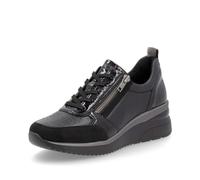 Remonte Zapatillas para mujer D2401, Negro Combi 06, 38 EU