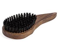 REMOS Cepillo natural de cerdas de jabalí 100% ergonómico de madera de nogal