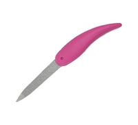 REMOS - Lima de uñas de zafiro rosa, juego de 3, limas de uñas plegables de doble cara para uñas de gel, acrílicas, naturales, ideal para viajes y manicura