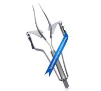 REMOS Pinzas automáticas con mecanismo de ajuste y mango ergonómico, pinzas de presión precisas de acero inoxidable para vello facial, 11 cm