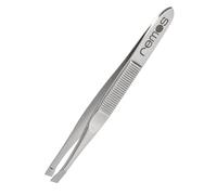 REMOS Pinzas de acero inoxidable con punta inclinada - 8 cm