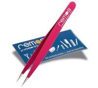 REMOS Pinzas para astillas - acero inoxidable [INOX] 9,5 cm - punta fina en fucsia