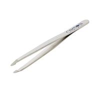REMOS Pinzas para cejas con punta redonda de acero inoxidable de 9,5 cm