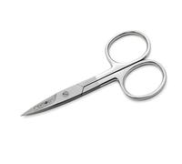 REMOS - Tijeras de uñas con filo recto y dentado (acero inoxidable, 9,5 cm)