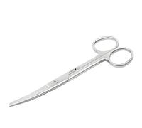 REMOS Tijeras domésticas, universales, punta redonda, hoja curva, 14,5 cm, acero inoxidable