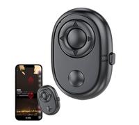 Remote Clicker - Obturador inalámbrico para selfies para redes sociales, girador de páginas compacto | Práctico dispositivo de control para aplicaciones de grabación de vídeo de fotografía