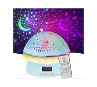 Remote Control And Timer Design Starry Sky Rotating Star Projector Night Light,16 Colorful Projector Light Dimmable Led Bedside Lamp,glow In The Dark
