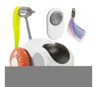 Remote Control Cat Toy - (6.5x6x8cm ABS Silicone) Smart Rechargeable Teaser, Interactive Pet Play Device, USB Powered Entertainment | Boredom Relief Exercise Gadget for Indoor Kitten Cat Home Activity