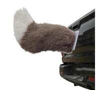 Remote Control Electric Car Tail - Fuzzy Wagging Moving Tail, USB Rechargeable, Adjustable Speed, Cute Plush Auto Trunk Decoration, Universal Fit Vehicle Exterior Accessory (E)