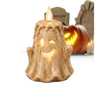 Remote Control Ghost Candle - Halloween LED Light | Spooky Home Decor