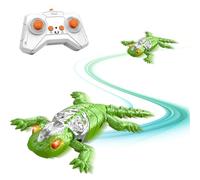Remote Control Lizard Toy - 13.78 Inches Crawling Robot Gecko | Electric Wall Climbinğ Toy - Interactive Floor Ceiling RC Lizard For Kids Indoor Play Parties Travel Fun Boys Girls Home Birthday