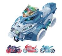 Remote Control Motorcycle - 360 Degree Rotating Stunt Car for Thrill Play | High-Speed RC Stunt Bike with LED Lights and Engine Sounds, Rechargeable Battery, Lightweight Racing Toy for Home Room