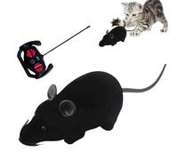 Remote Control Mouse - Electronic Motion/Moving Toys For Cats, Remote Control Mouse Cat Toy | Realistic Squeaky Mice Cat Toy Battery Powered Mimics Motion Of Real Prey Fun & Interactive Play