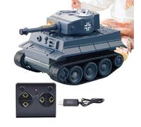 Remote Control Tank - 200 g aleación luz vehículo Toy, Realistic Rotating Turret Sound Effects, Durable Recargable Model With High-Speed Drive | Educational Battle Play Toy For Kids Home Garden