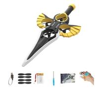 Remote Flying Sword, Flying Sword RC Glider, 2025 New Stunt Remote-Controlled, 3-Speed Control, 360-Degree Stunt Roll, Easy to Fly Remotes Control Plane for Teens (1Battery,Black Gold-Gesture)