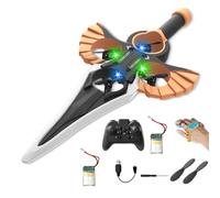 Remote Flying Sword, Flying Sword RC Glider, 3-Speed Control, Lightweight Easy To Fly RC Glider, Gift for Adults Or Teens (Bronze(Dual Control),Battery*2)