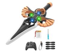 Remote Flying Sword, Flying Sword RC Glider, 3-Speed Control, Lightweight Easy To Fly RC Glider, Gift for Adults Or Teens (Bronze(Remote Control),Battery*1)