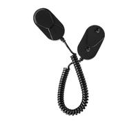 Remote Wall Holder with Extendable Spring Rope, Anti-Lost Remote Control Bracket for Home Wall Mount Use, Space-Saving Organizer for TV Controllers, Air Conditioner, or Projector Remotes 40g