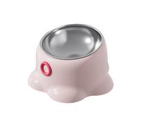 Removable Cat Bowl - Washable Kitten Bowls, 18x12.5x10cm Pet Bowl with Raised Angle, Stainless Steel Feeder Accessory, Pet Supplies Feeding Bowls, Mealtime Cat Item for Everyday Use