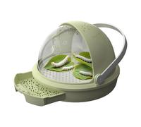 Removable Cocoon Mesh Frame: The silkworm transport container is equipped with a removable cocoon mesh frame, enabling seamless cleaning and maintenance while providing a designated area for cocoons t