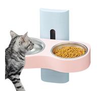 Removable Dog Bowls, Height Adjustable Double Feeding Bowls, Multipurpose Pet Feeding, 12.8x7.87x12.2Inches Cat Water, Designed Neck Protection, Ideal for Dogs and Cats