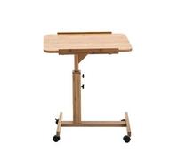 Removable Laptop Table Portable Office Desk Home Office Removable Table Mobile Sturdy Laptop Desk End Bed Sofa Couch Coffee Table Rolling Shaped Writing Computer Workstation For Home Office(Brown 1)