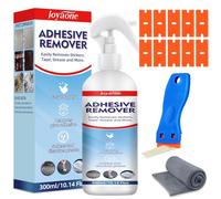 Removedor de Adhesivos 120 ml, Spray Removedor de Pegatinas con Raspador de Plástico, Fórmula Segura para Superficies, Elimina Etiquetas, Calcomanías, Cinta Adhesiva, Residuos (120 ml)