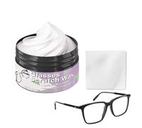 Removedor de arañazos de lentes, de reparación de lentes, pasta de pulido de vidrio de 1.9 x 1.2 pulgadas, revestimiento protector portátil de larga duración para gafas de sol, ventana de coche