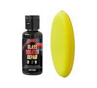 Removedor de arañazos para anteojos, bálsamo limpiador amarillento de 50 g, kit de reparación de arañazos de gafas de sol con esponja para oxidación por niebla, marcas de decoloración, restauración de
