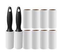 Removedor de cabello de mascotas, removedor de cabello para perros,Roller de pelusa para la depilación de las mascotas | Herramientas manuales con 2 manijas, 60 hojas cada una, receptor de limpiador p