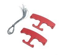 Removedor de calcomanías de automóvil con cable de polietileno para insignias, embalaje de vinilo, películas de ventana y eliminación segura de superficie (rojo)