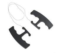 Removedor de calcomanías de automóvil con cable de polietileno para insignias, vinilo de embalaje de películas de ventana y eliminación segura de superficie (negro)