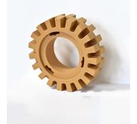 Removedor de calcomanías de goma para rueda de 4 pulgadas, herramienta de extracción de cinta de rayas de vinilo, antiarañazos para esmalte acrílico y pintura de uretano, almohadilla amarilla de 100