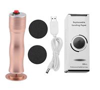Removedor de Callos de Pies Eléctricos Recargable, Lima de Pie Electrónica Portátil Herramientas de Pedicura, Lima de Pie Rasp Velvet Smooth Cornea Slicer para Quitar la Córnea en Pies(Oro)