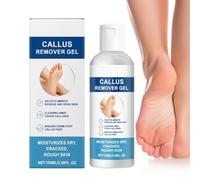 Removedor de callos de pies, potente eliminación de maíz, fórmula intensiva, gel removedor de callos para pieles ásperas, removedor de callos de fuerza para pies suaves y cuidado del talón