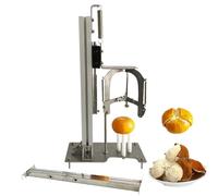 Removedor de cáscara de cítricos, herramienta peladora de naranja de 3 cuchillos con base, herramienta de cáscara de frutas de acero inoxidable para una fácil eliminación de mandarina