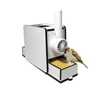 Removedor de cáscaras de alimentación para pájaros, dispositivo separador de cáscaras de semillas de 18 x 18 x 9,3 cm, madera, unidad portátil de carga USB, herramienta limpiadora de alimentación de