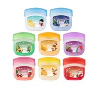 Removedor De Labios Oscuros,Frutal Nutritivo Aclarador | 8 Piezas Bálsamo Labial Iluminador Navideño | Para Mujeres Hombres Familia Amigos Invierno Clima Frío Maquillaje Hogar Viaje Dormir Noche