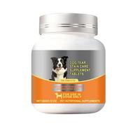 Removedor de manchas de lágrimas para mascotas, cuidado hidratante de ojos, 60 g, suplemento nutricional para mascotas, fórmula limpiadora de lágrimas, fácil uso diario, para razas pequeñas, medianas