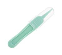 Removedor de mocos para niños pequeños, pinzas para recoger mocos - Herramienta de limpieza de ombligo, nariz y oreja de cabeza redonda - Recolector de mocos seguro para niños con cubierta transparent