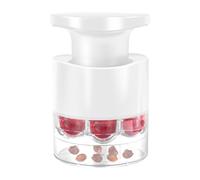 Removedor de núcleo controlado por presión, 7 agujeros, para grosellas y dátiles, herramienta de cocina, perfecto para uso doméstico, procesamiento de frutas, preparación de postres