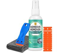 Removedor de pegamento potente, removedor adhesivo sin peligro para todas las superficies, elimina pegatinas, etiquetas, residuos de pegamento y cinta adhesiva (350ml)