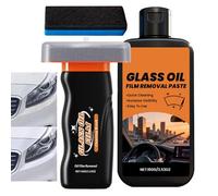 Removedor De Película De Para Vidrio Del Coche - 120ml Cepillo Limpiador Antivaho y Antilluvia - Cepillo De Película De,Para Interior, Exterior, Neumáticos, Vehículos Y