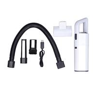 Removedor de Pelo Al Vacío para Mascotas,Aspiradora de Coche Portátil Multiusos Inalámbrica de Succión Grande,Mini Aspiradora de Coche Recargable para Coche,Teclado de Computadora (Blanco)